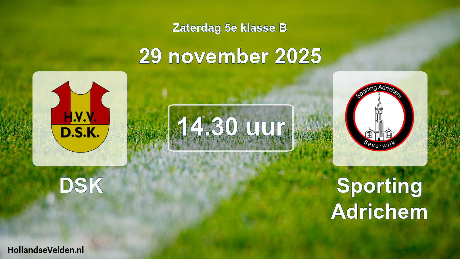 Scheduled Match: DSK - Sporting Adrichem (29 November 2025)