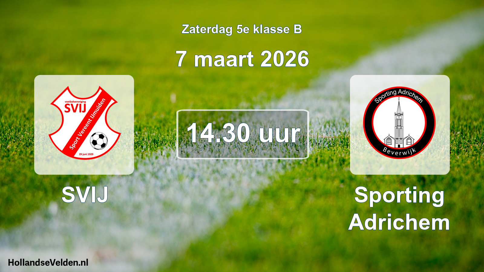 Scheduled Match: SVIJ - Sporting Adrichem (7 March 2026)
