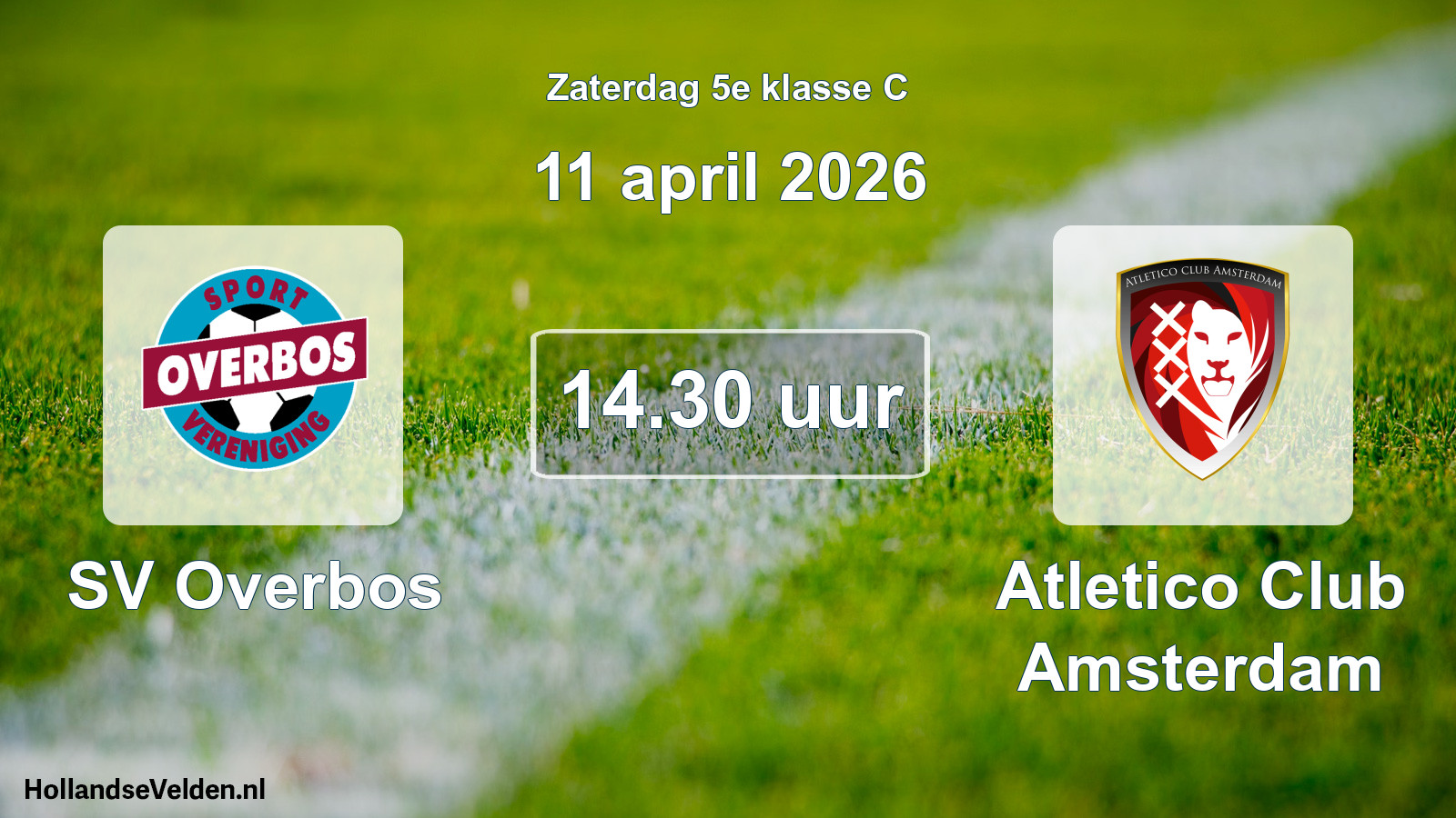 Scheduled Match: SV Overbos - Atletico Club Amsterdam (11 April 2026)