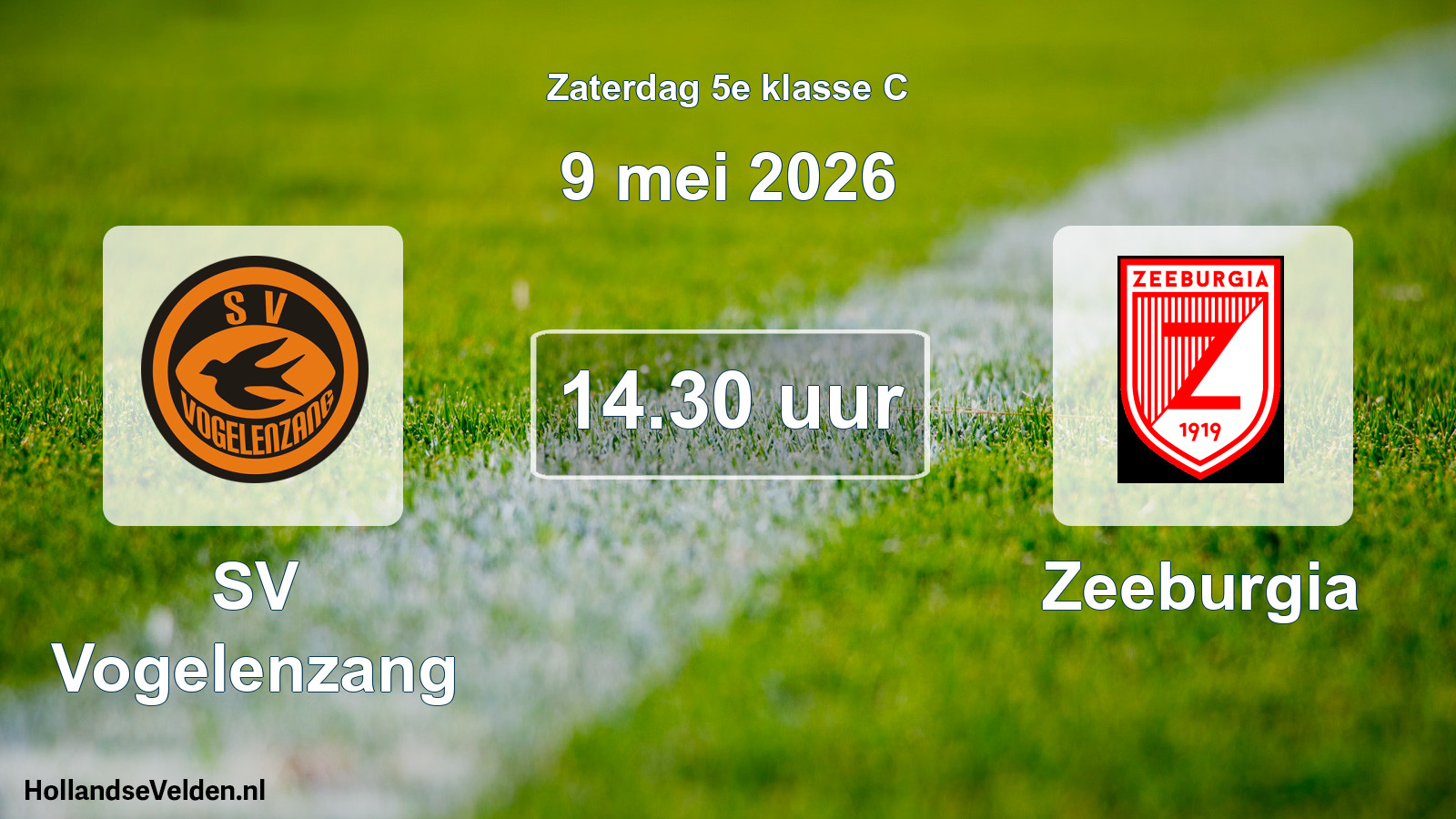 Scheduled Match: SV Vogelenzang - Zeeburgia (9 May 2026)