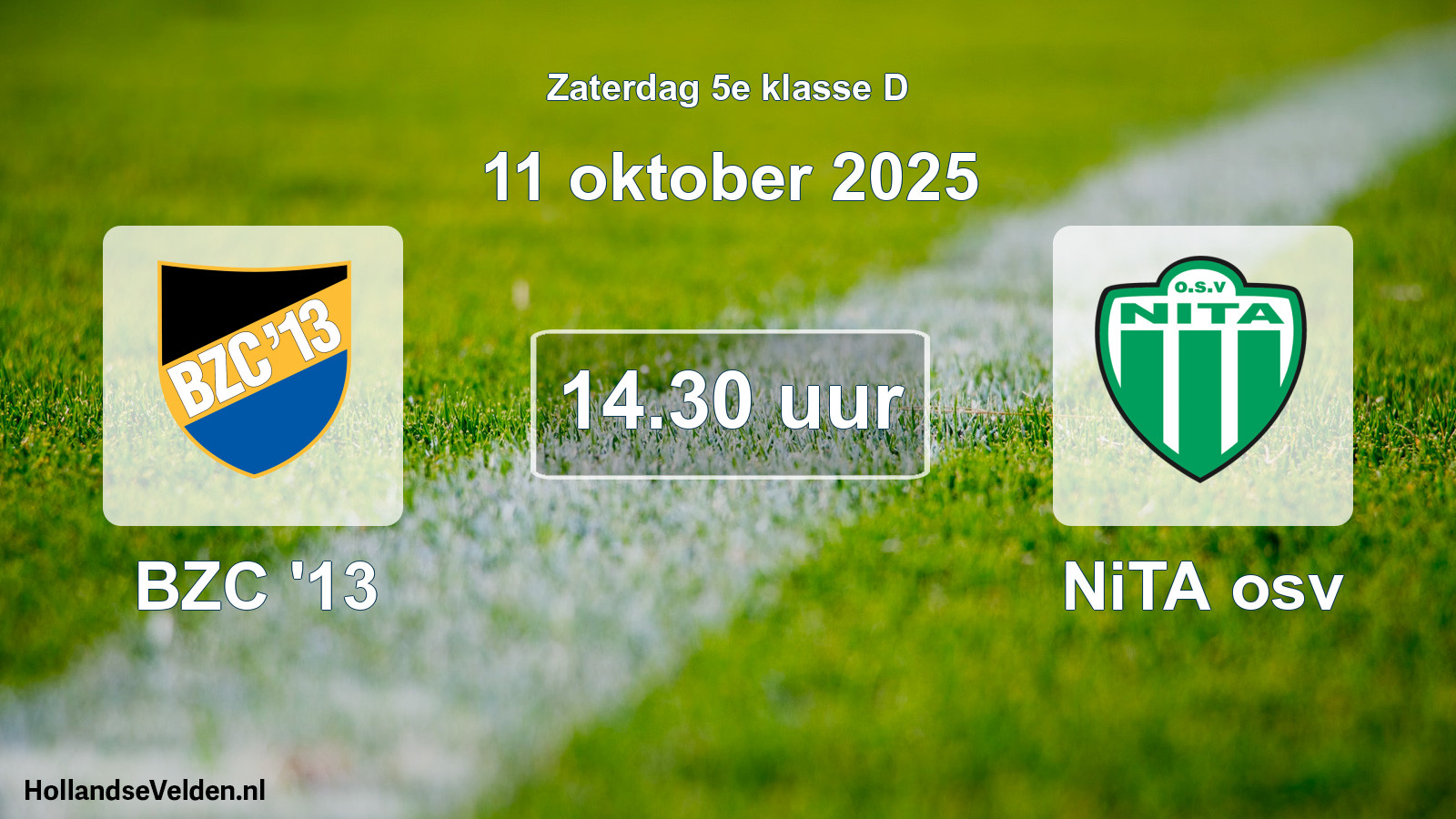 Scheduled Match: BZC '13 - NiTA osv (11 October 2025)