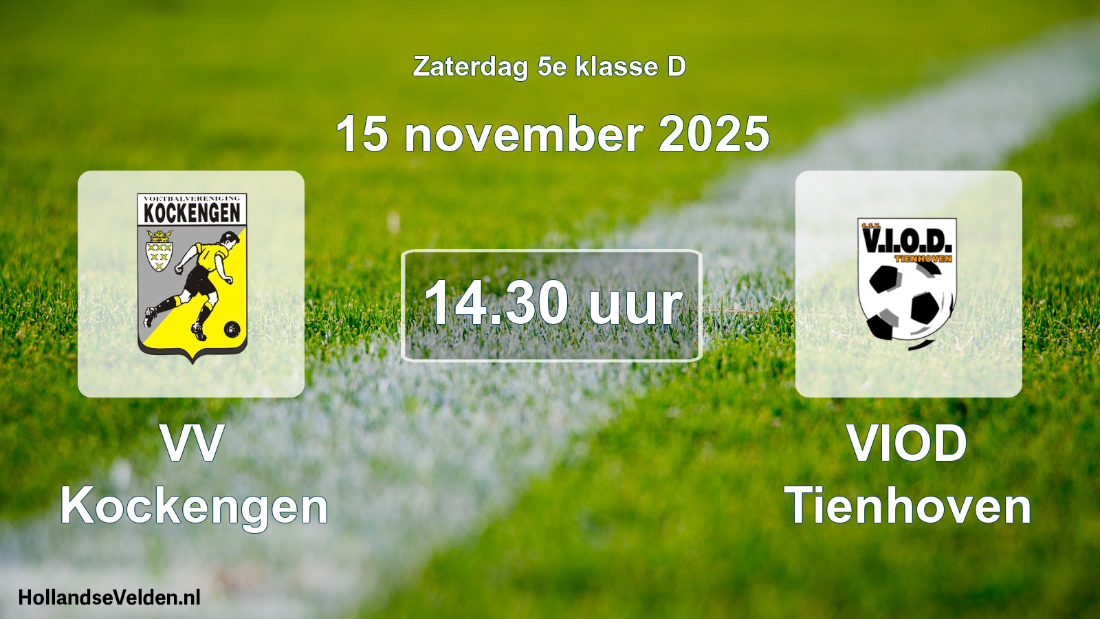 Geplande wedstrijd: VV Kockengen - VIOD Tienhoven (15 november 2025)