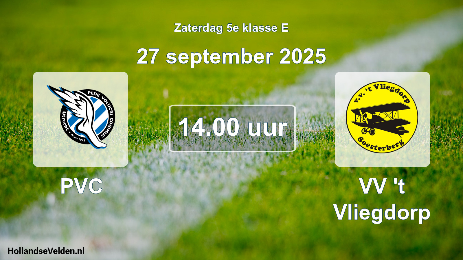 Scheduled Match: PVC - VV 't Vliegdorp (27 September 2025)