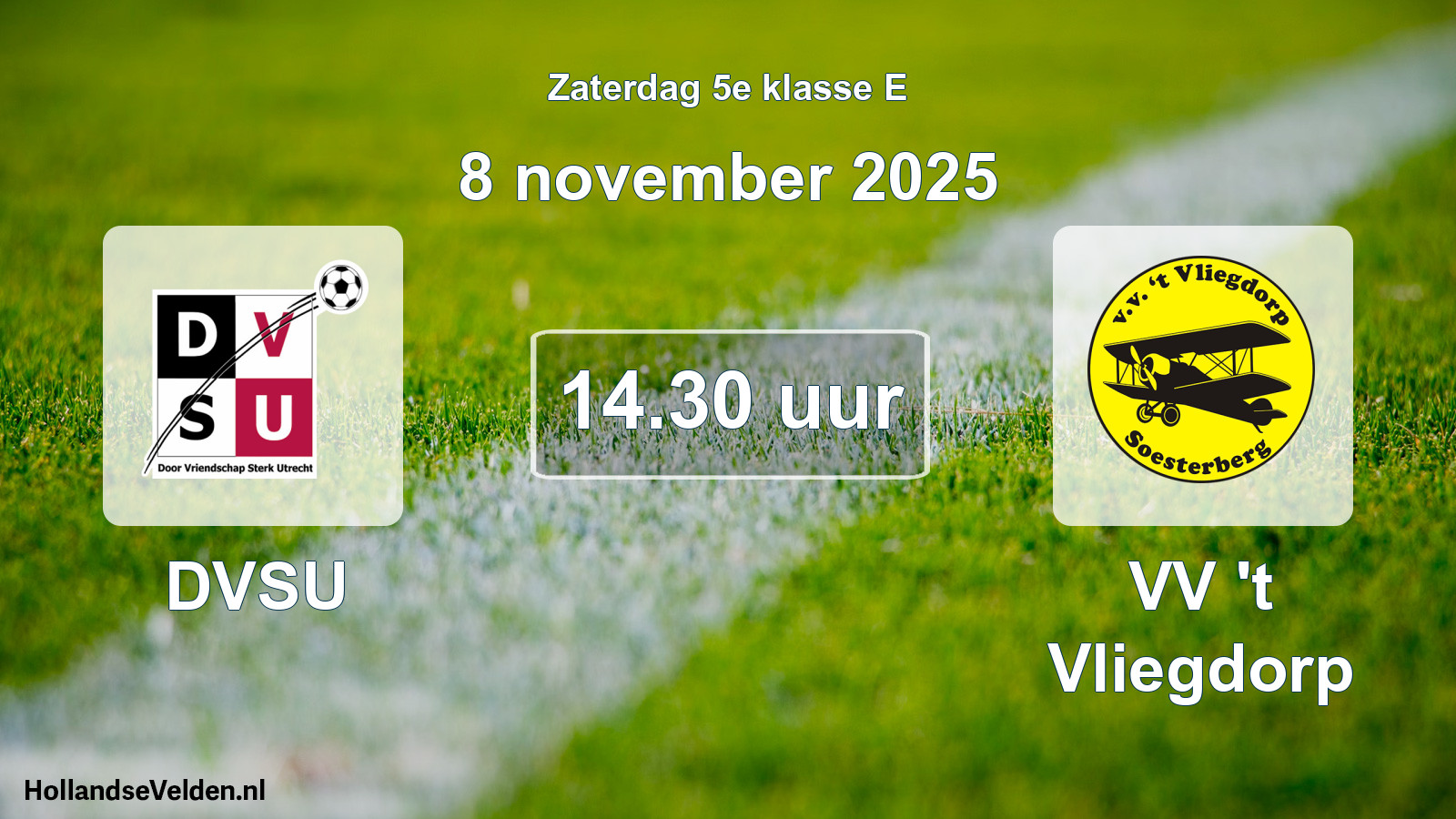 Scheduled Match: DVSU - VV 't Vliegdorp (8 November 2025)