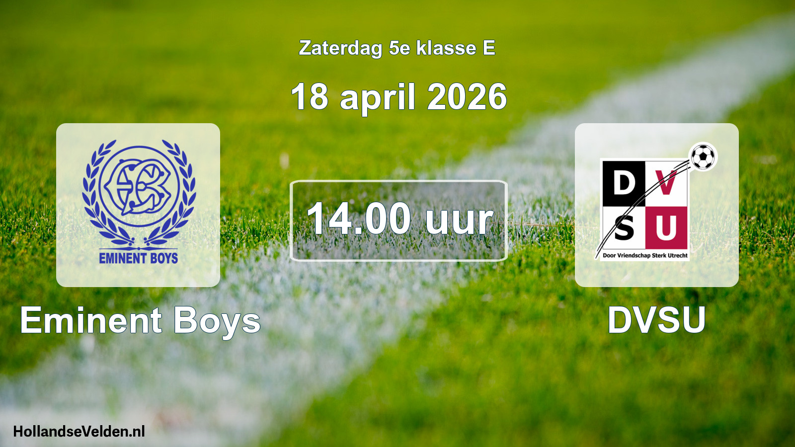 Scheduled Match: Eminent Boys - DVSU (18 April 2026)