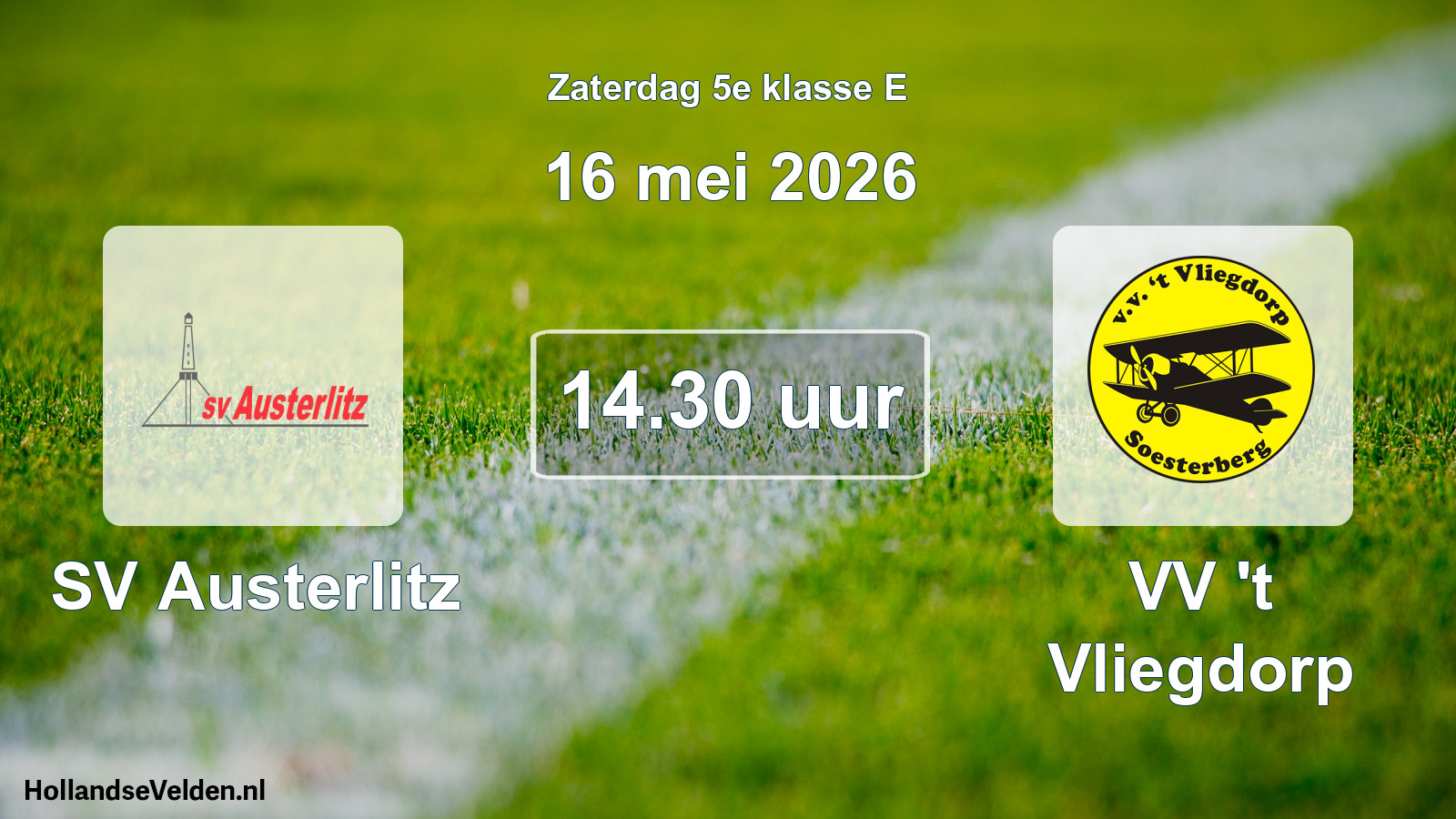 Scheduled Match: SV Austerlitz - VV 't Vliegdorp (16 May 2026)