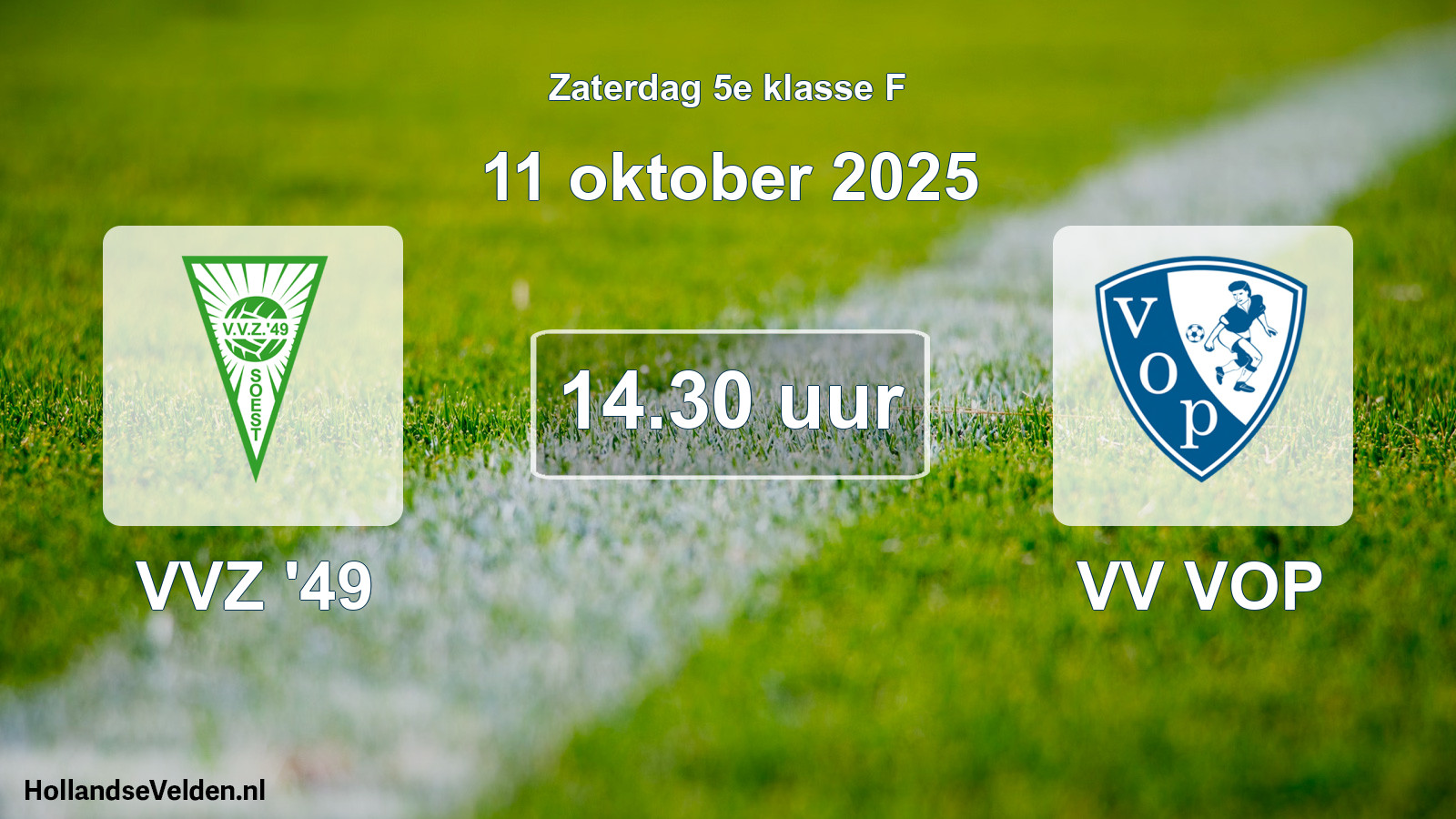 Scheduled Match: VVZ '49 - VV VOP (11 October 2025)