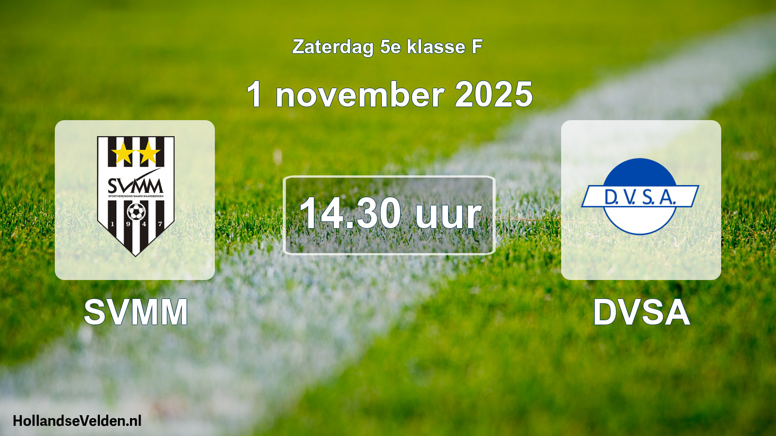 Scheduled Match: SVMM - DVSA (1 November 2025)