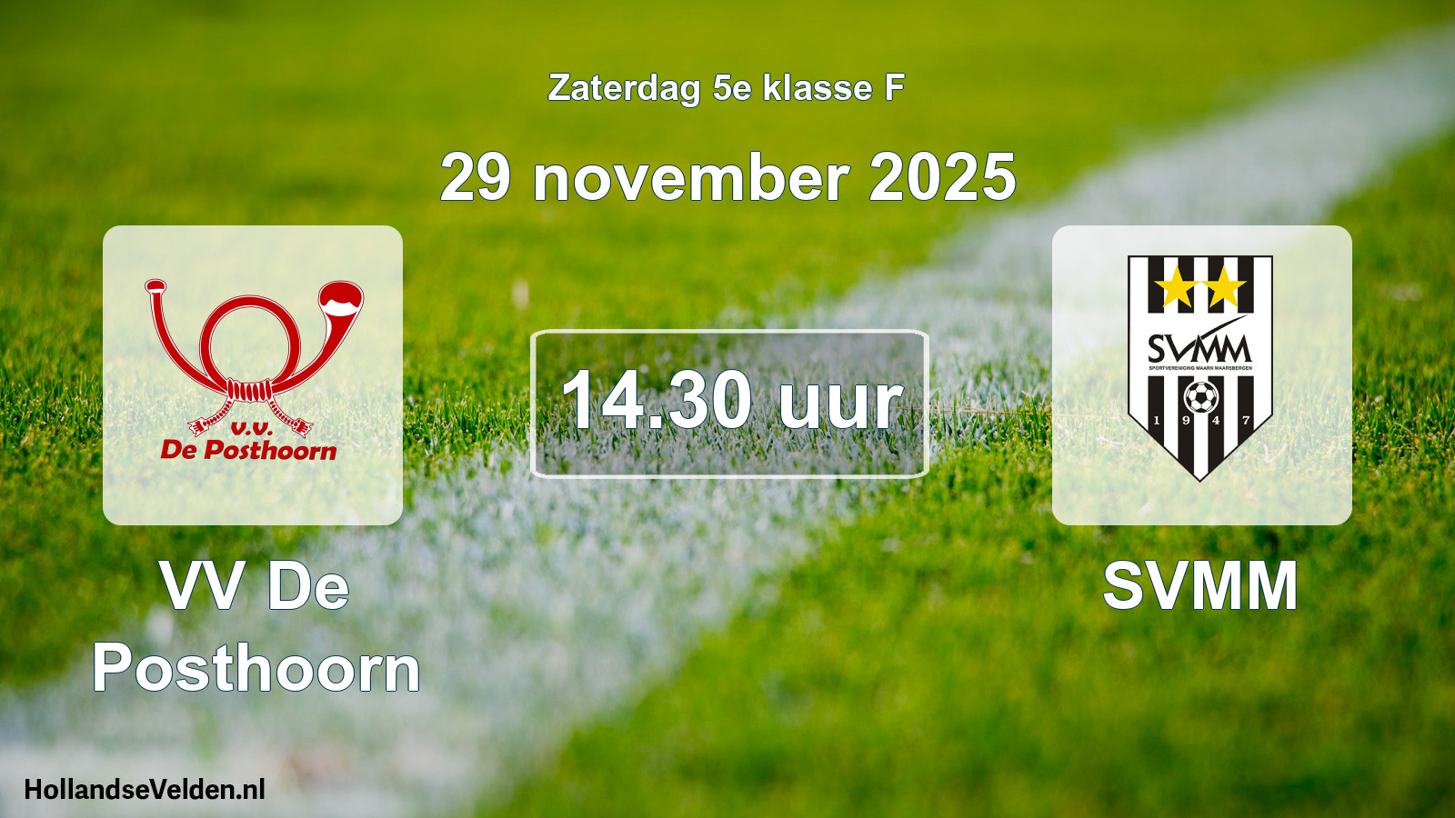 Scheduled Match: VV De Posthoorn - SVMM (29 November 2025)