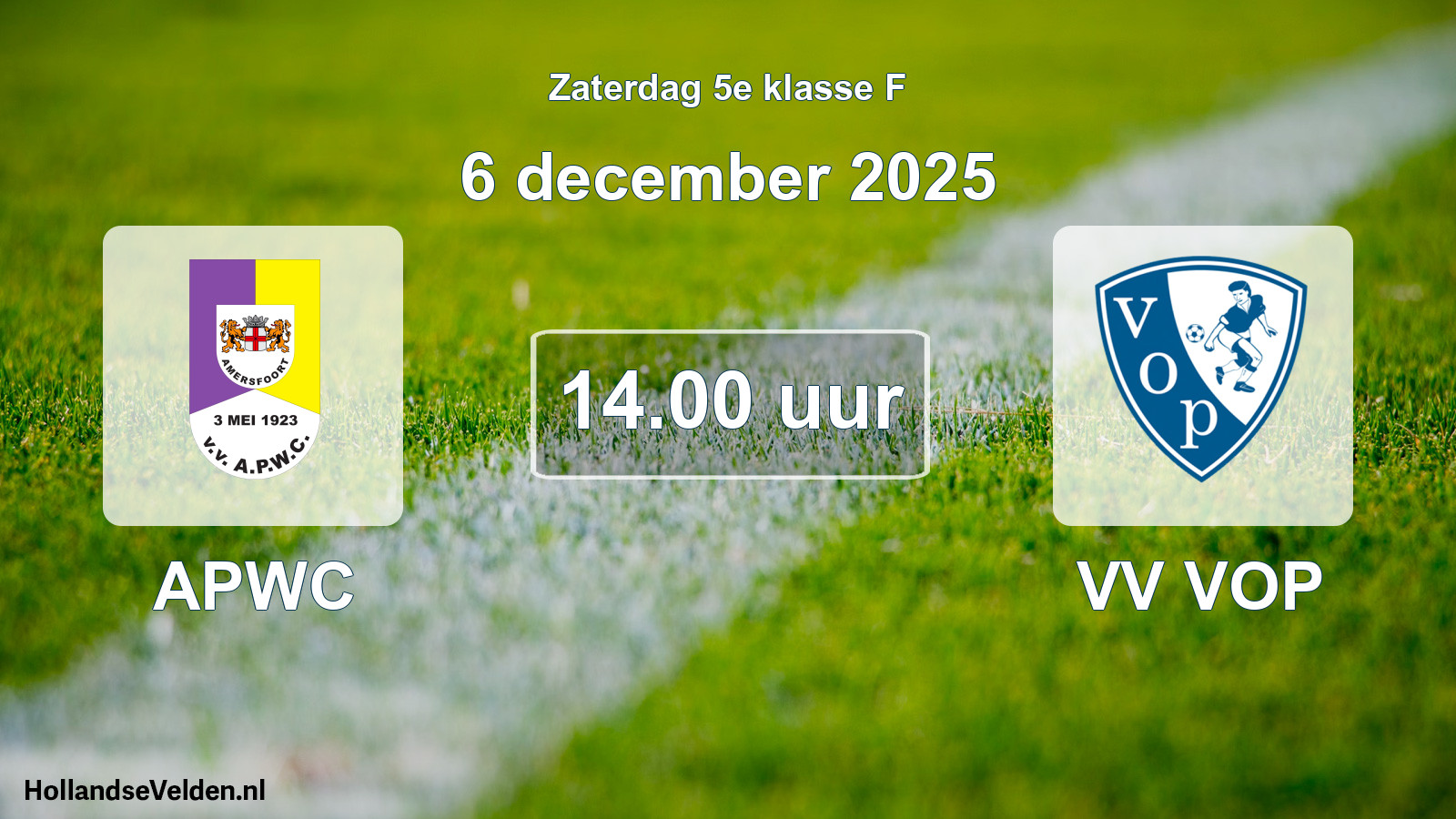 Scheduled Match: APWC - VV VOP (6 December 2025)