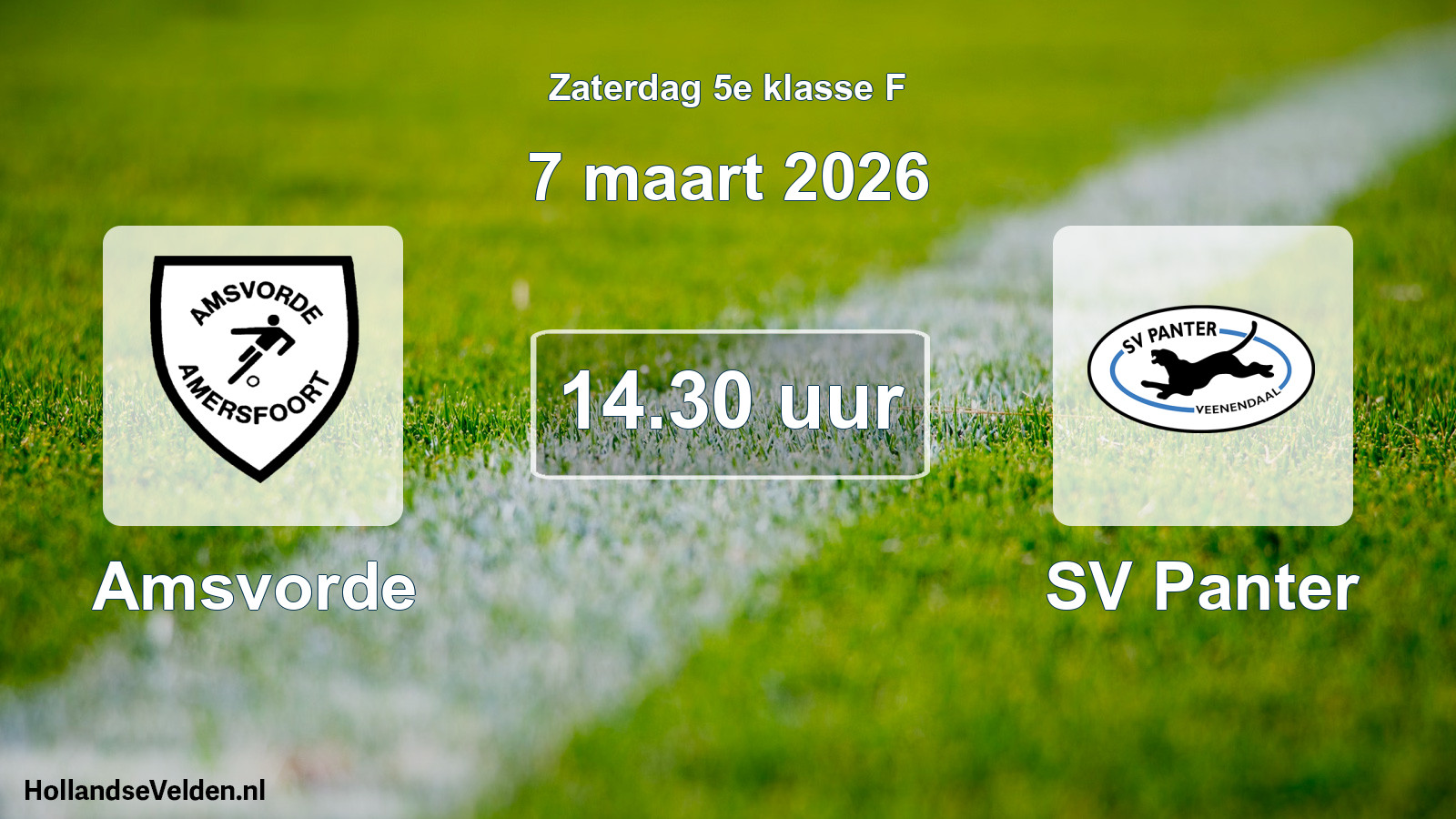 Scheduled Match: Amsvorde - SV Panter (7 March 2026)