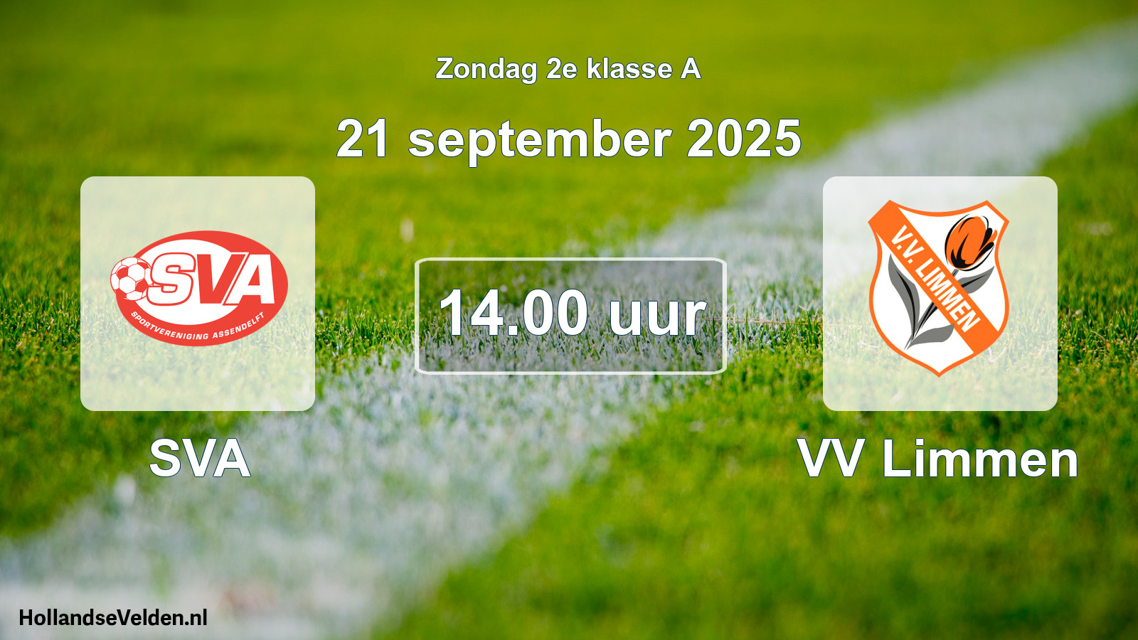 Scheduled Match: SVA - VV Limmen (21 September 2025)