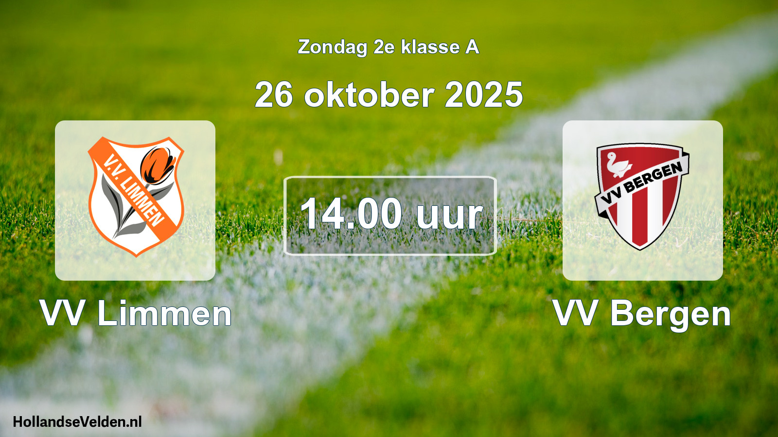 Scheduled Match: VV Limmen - VV Bergen (26 October 2025)