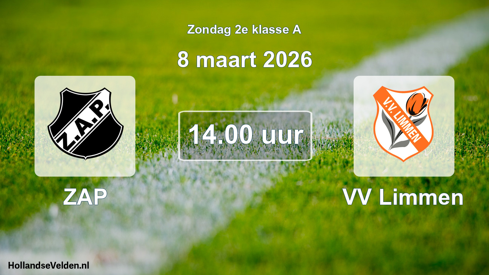 Scheduled Match: ZAP - VV Limmen (8 March 2026)