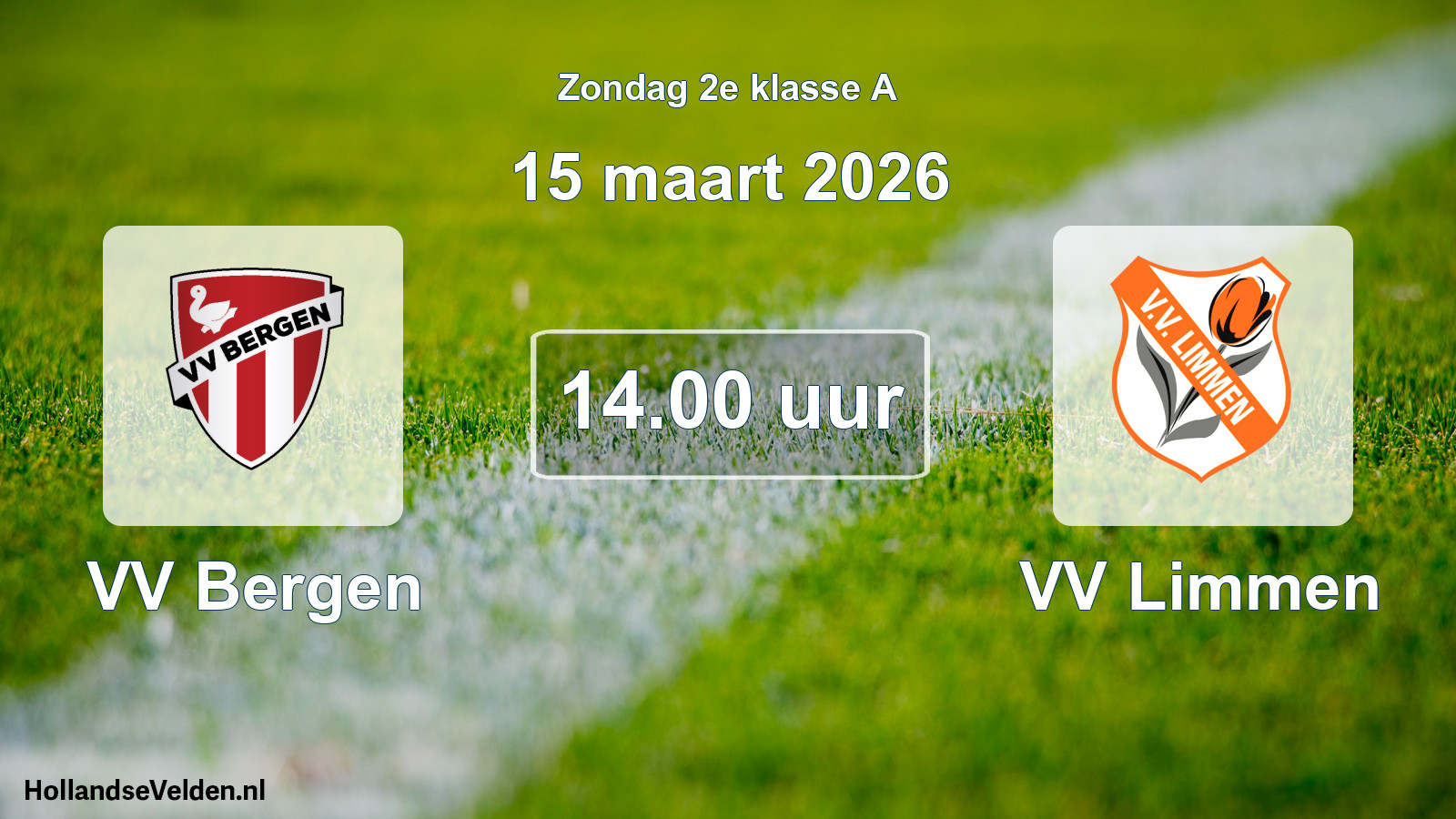 Scheduled Match: VV Bergen - VV Limmen (15 March 2026)