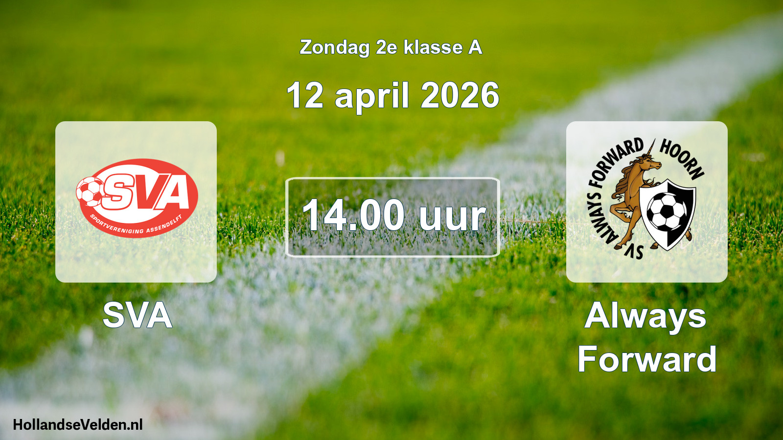 Scheduled Match: SVA - Always Forward (12 April 2026)