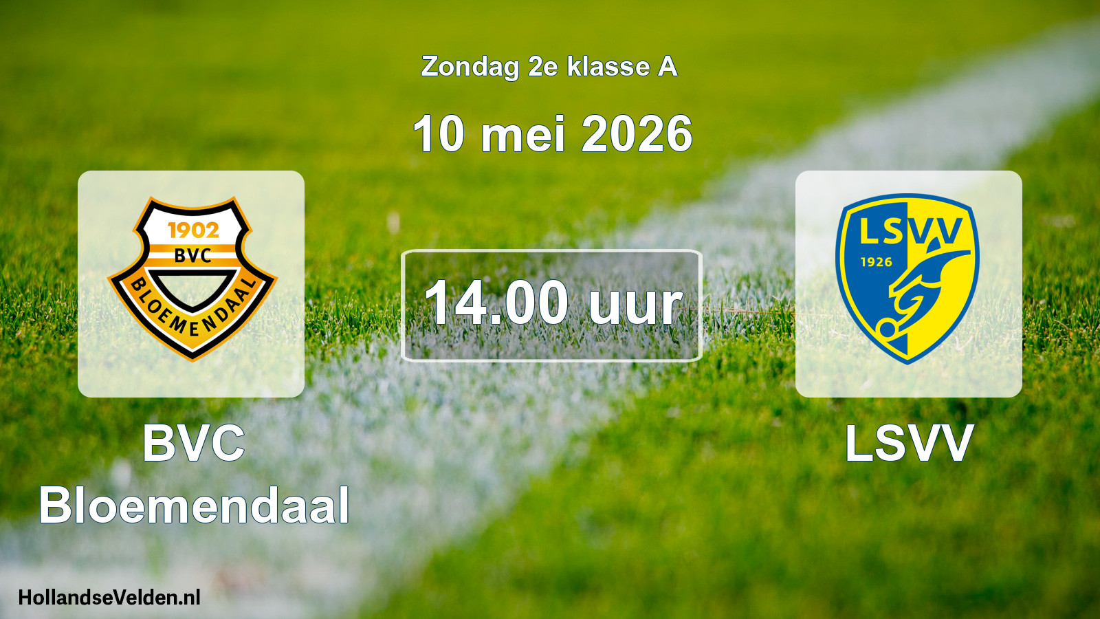 Scheduled Match: BVC Bloemendaal - LSVV (10 May 2026)