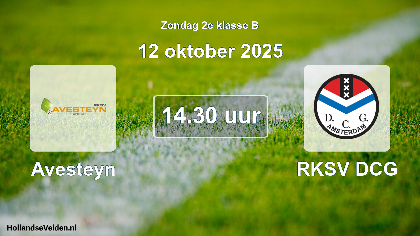 Scheduled Match: Avesteyn - RKSV DCG (12 October 2025)
