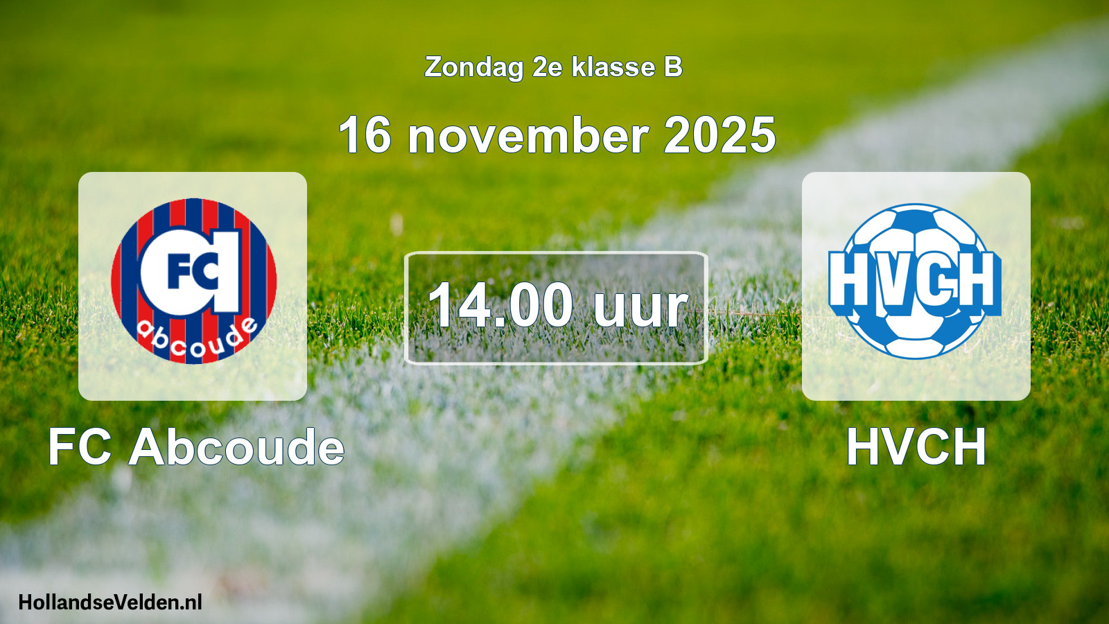Scheduled Match: FC Abcoude - HVCH (16 November 2025)