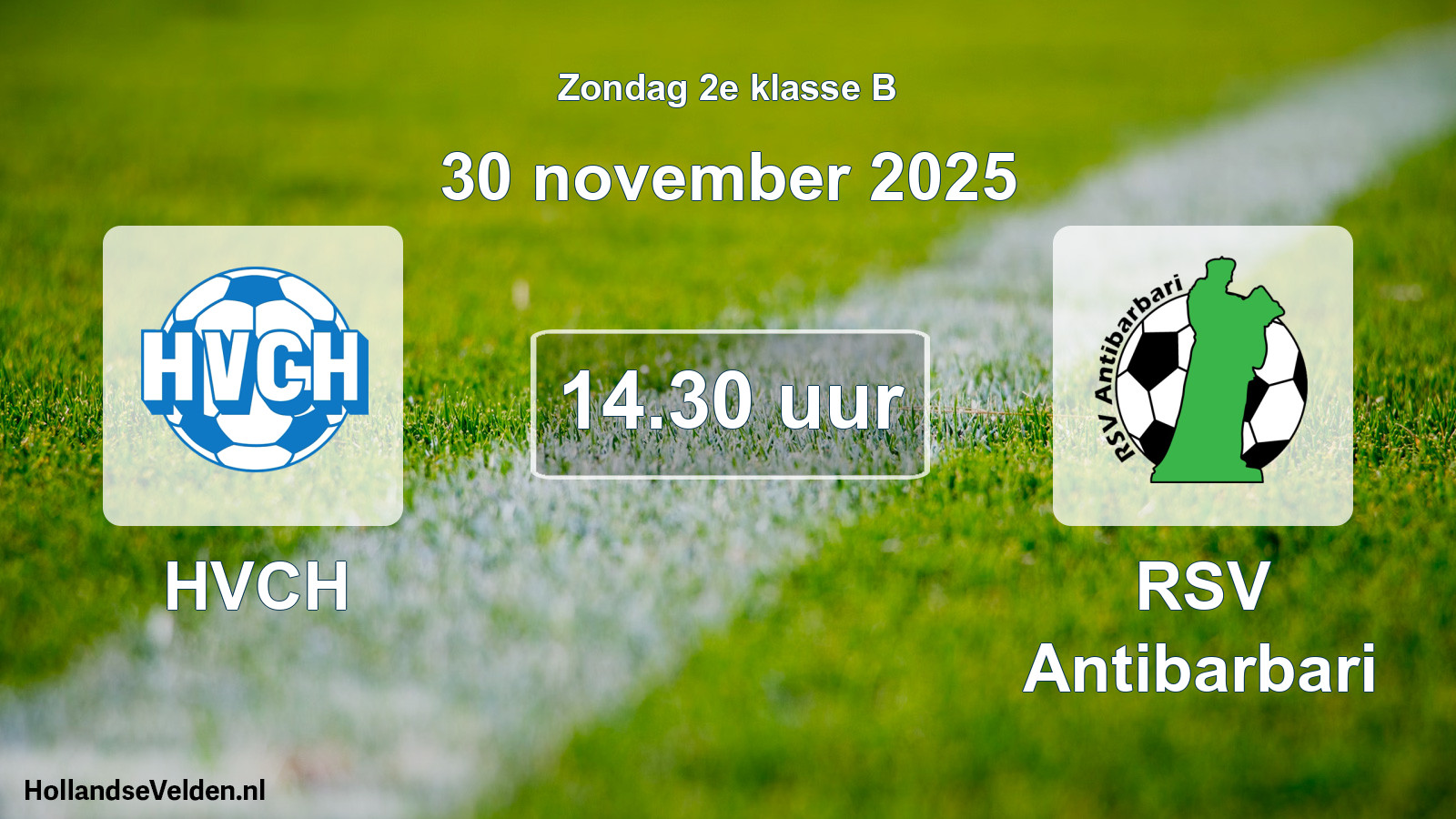 Scheduled Match: HVCH - RSV Antibarbari (30 November 2025)