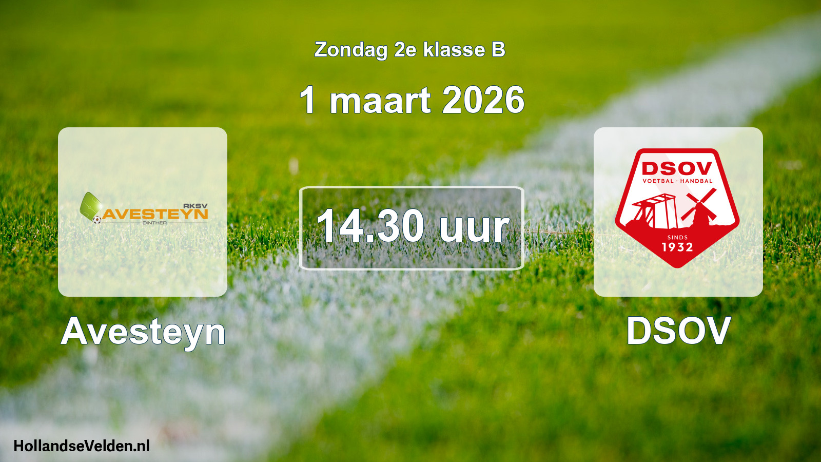 Scheduled Match: Avesteyn - DSOV (1 March 2026)