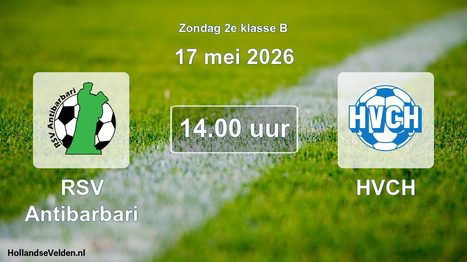 Scheduled Match: RSV Antibarbari - HVCH (17 May 2026)