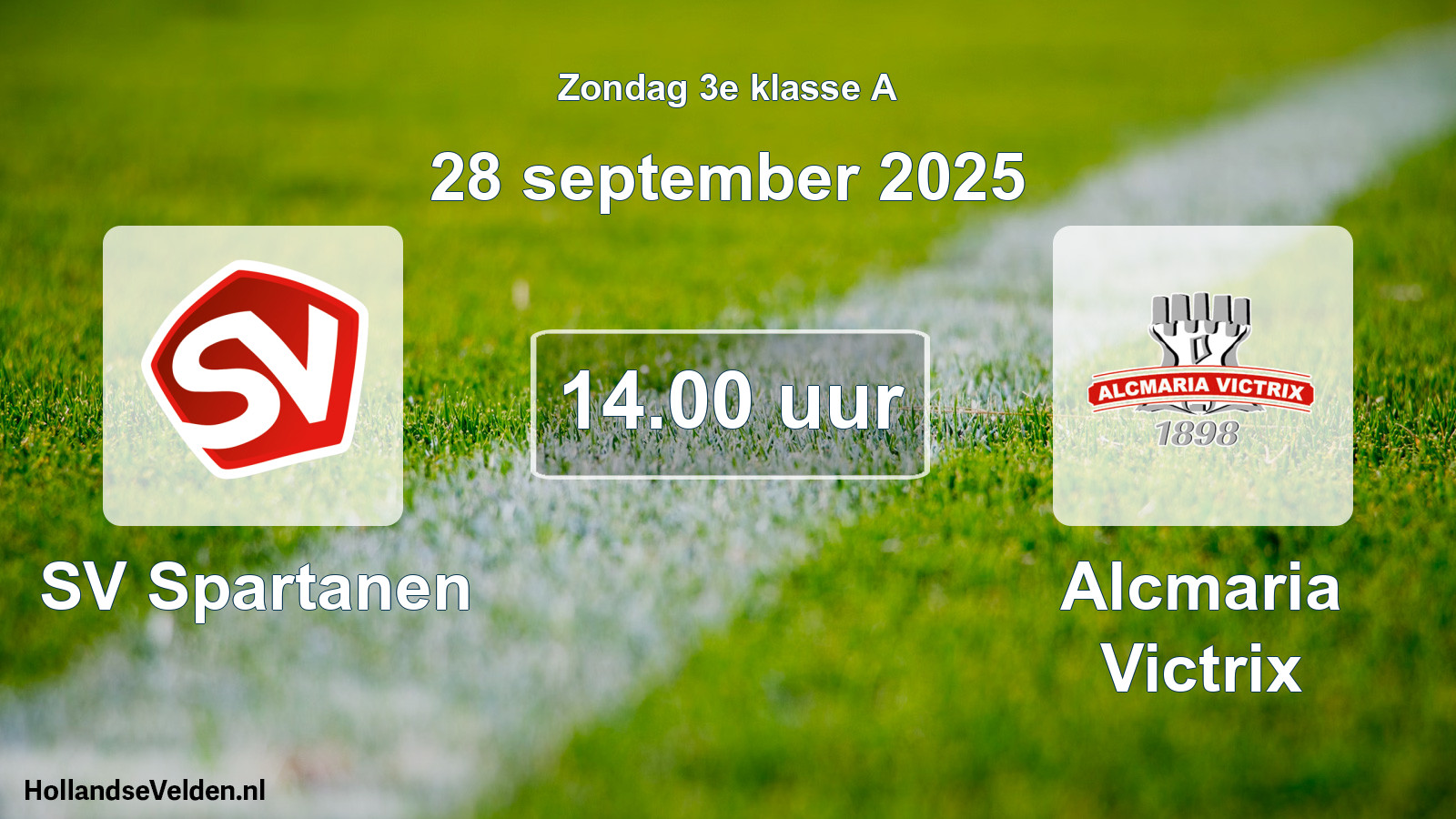 Scheduled Match: SV Spartanen - Alcmaria Victrix (28 September 2025)