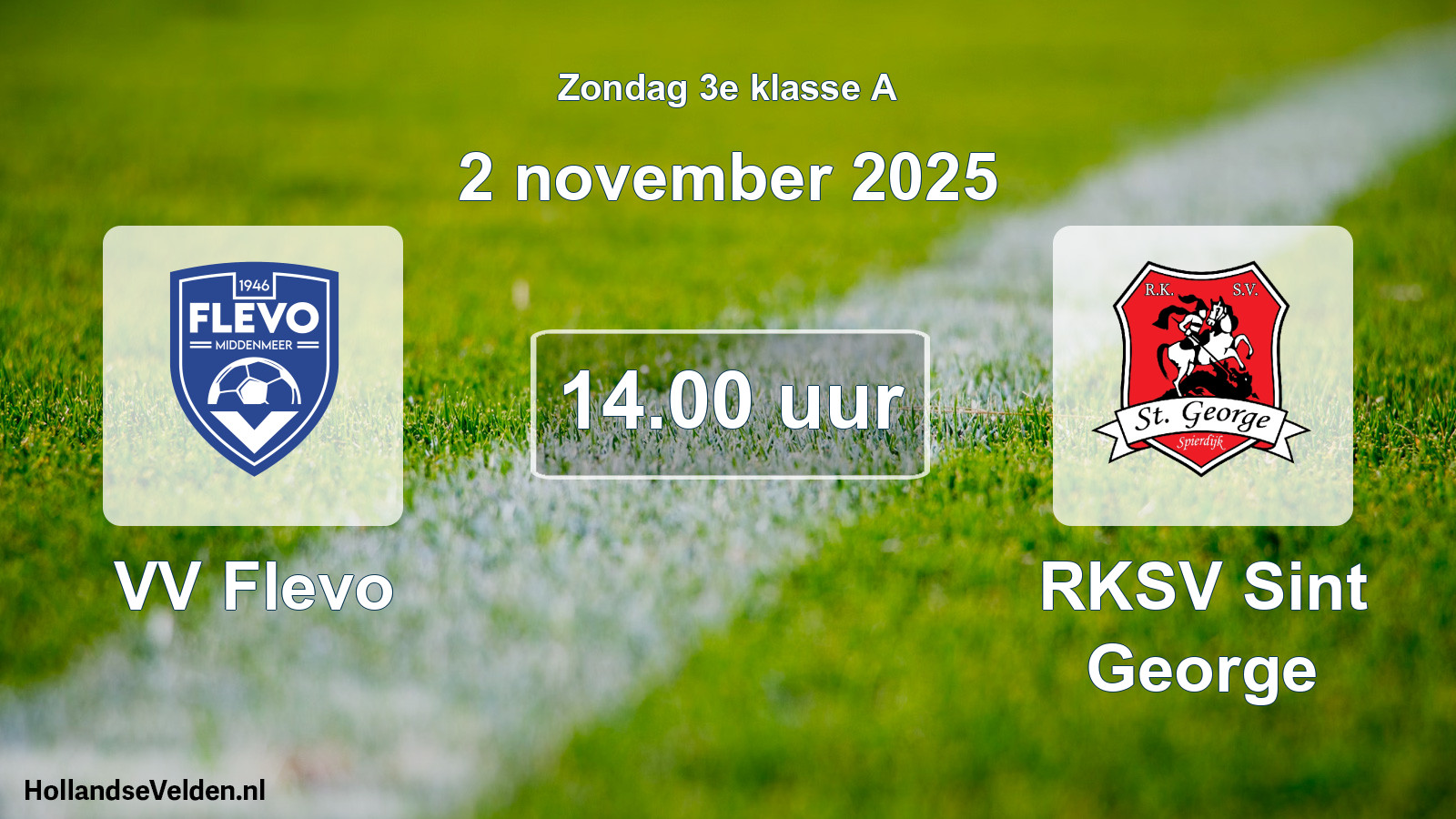 Scheduled Match: VV Flevo - RKSV Sint George (2 November 2025)