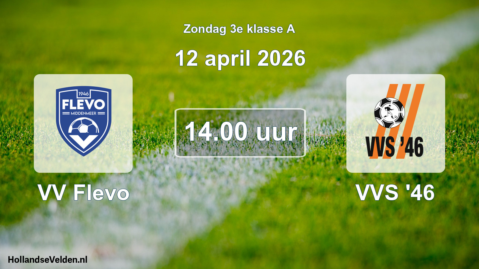 Scheduled Match: VV Flevo - VVS '46 (12 April 2026)