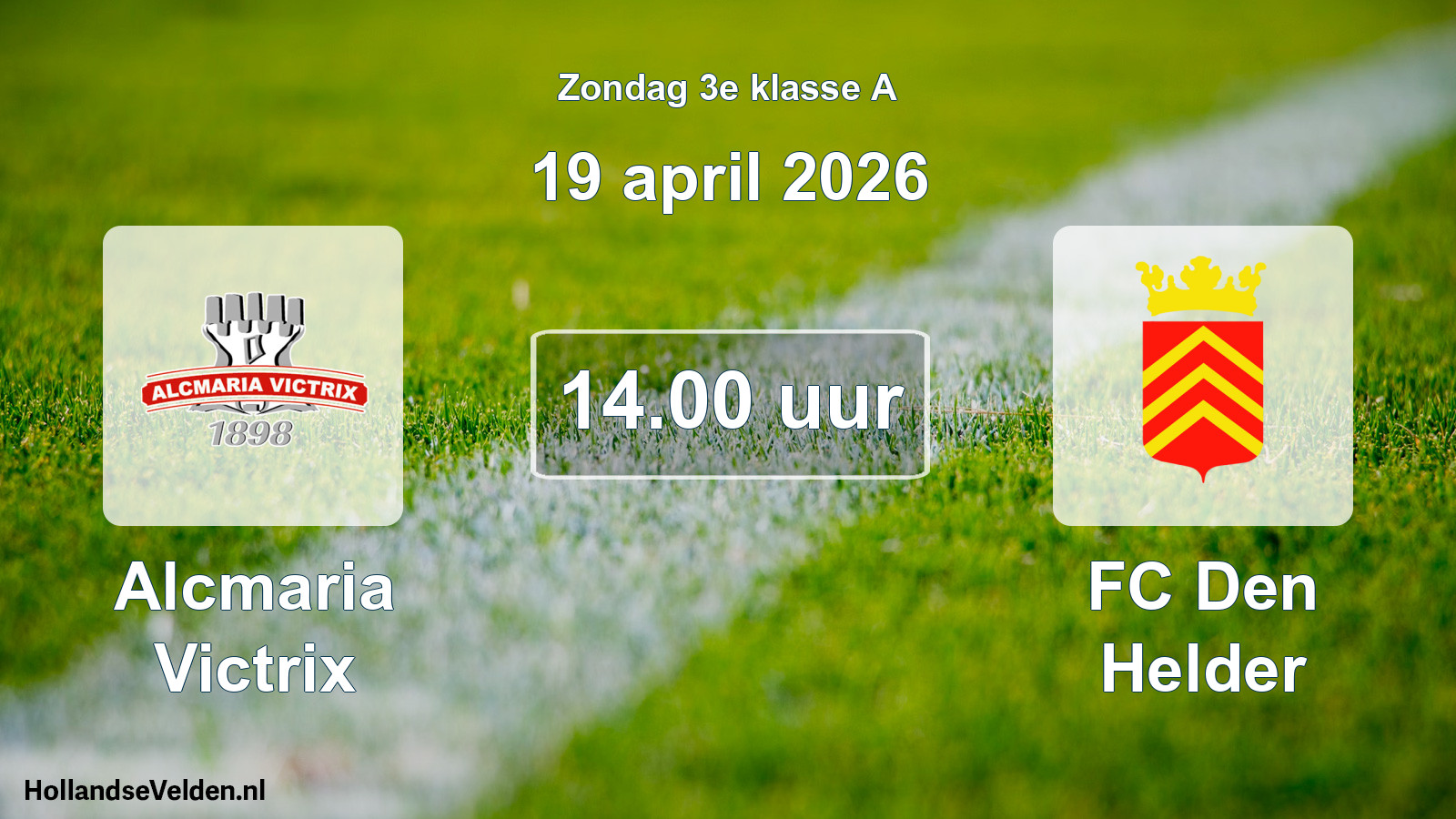 Scheduled Match: Alcmaria Victrix - FC Den Helder (19 April 2026)
