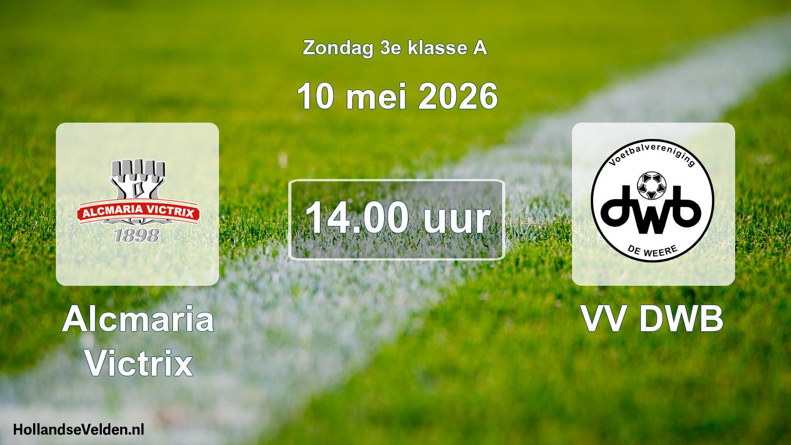Scheduled Match: Alcmaria Victrix - VV DWB (10 May 2026)
