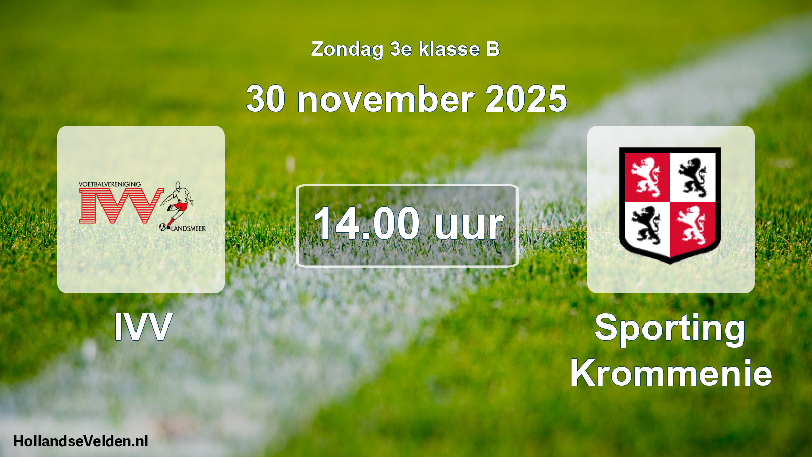 Scheduled Match: IVV - Sporting Krommenie (30 November 2025)