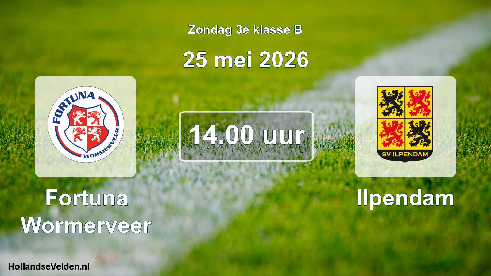 Scheduled Match: Fortuna Wormerveer - Ilpendam (25 May 2026)