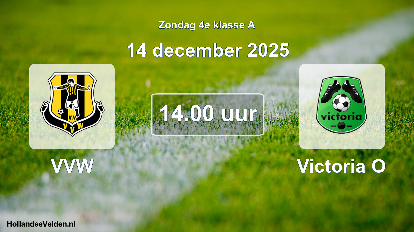 Scheduled Match: VVW - Victoria O (14 December 2025)