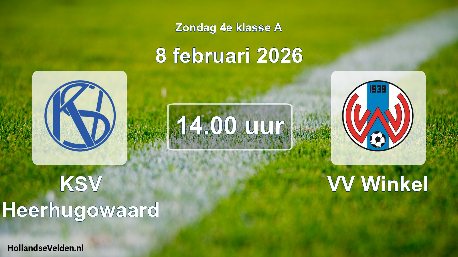 Scheduled Match: KSV Heerhugowaard - VV Winkel (8 February 2026)