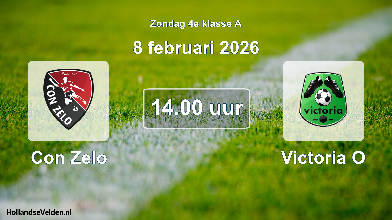 Scheduled Match: Con Zelo - Victoria O (8 February 2026)