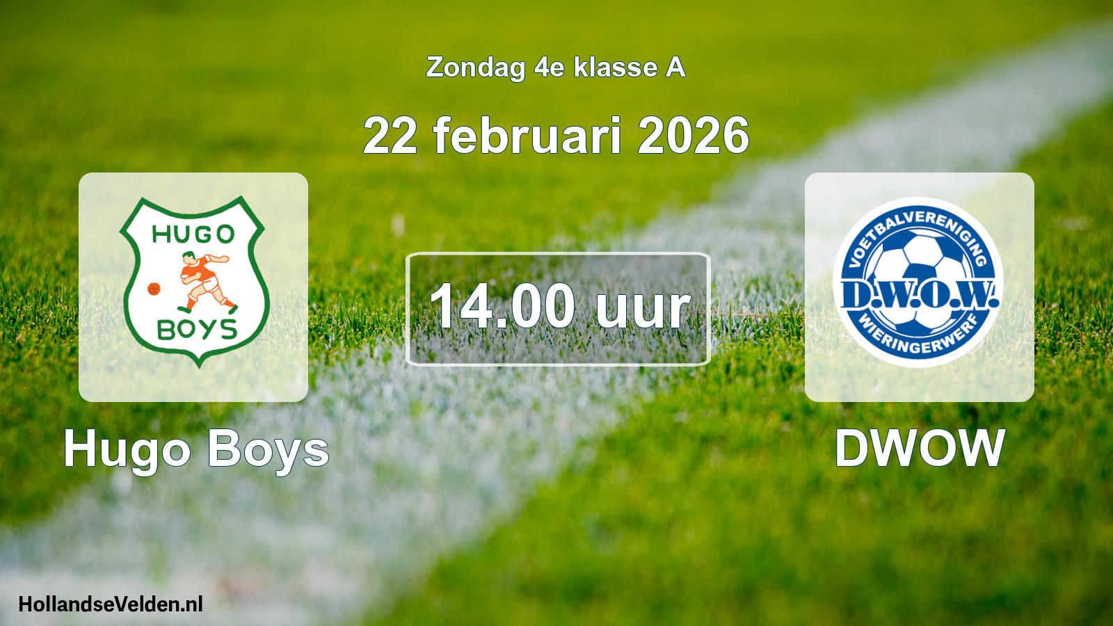 Scheduled Match: Hugo Boys - DWOW (22 February 2026)