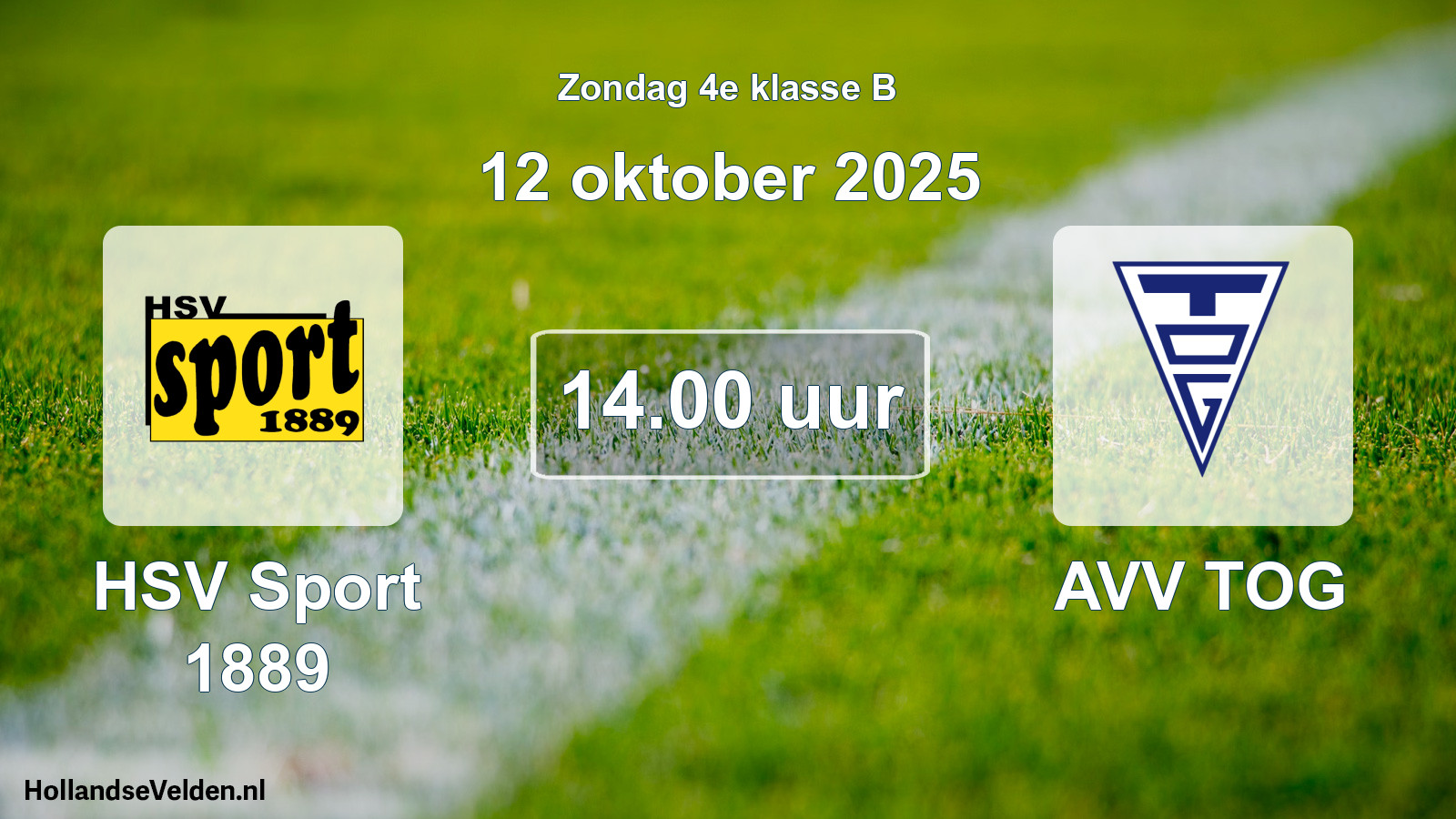 Scheduled Match: HSV Sport 1889 - AVV TOG (12 October 2025)