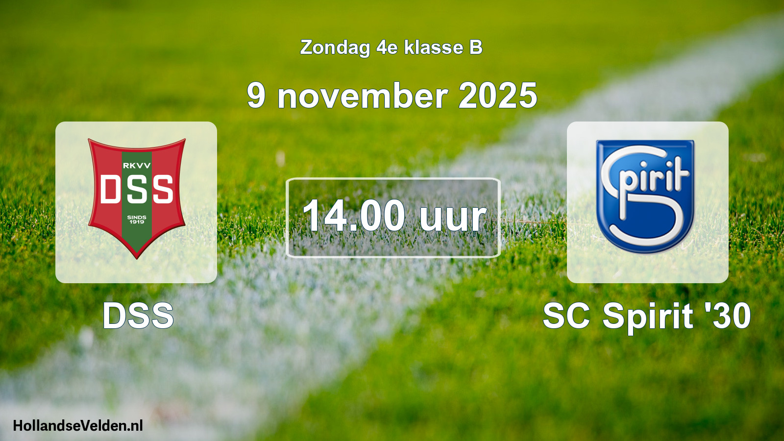 Scheduled Match: DSS - SC Spirit '30 (9 November 2025)