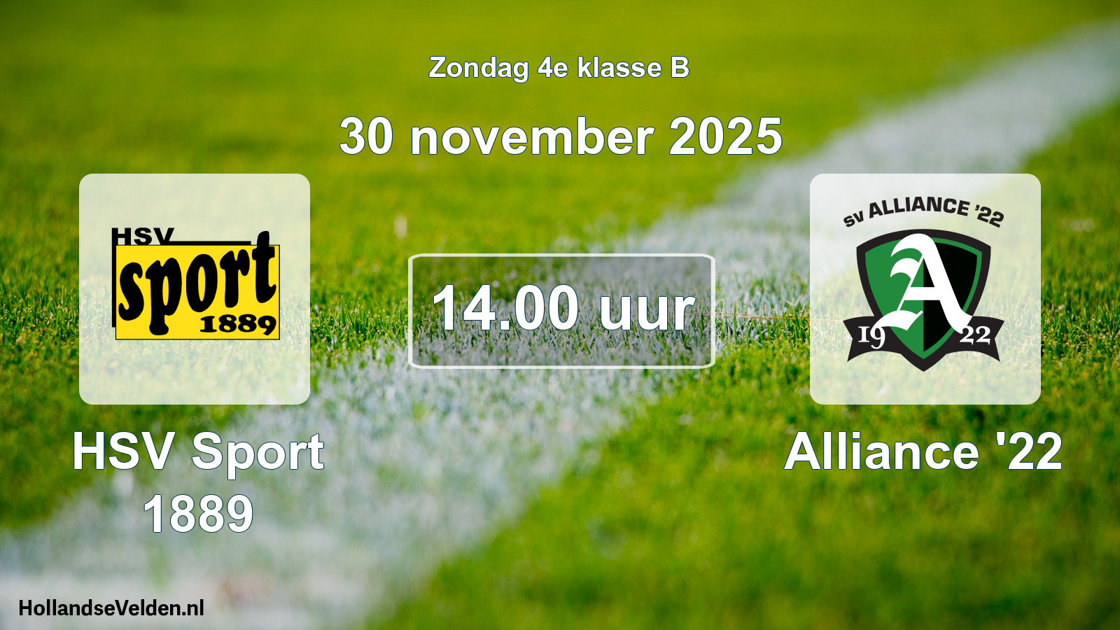 Scheduled Match: HSV Sport 1889 - Alliance '22 (30 November 2025)