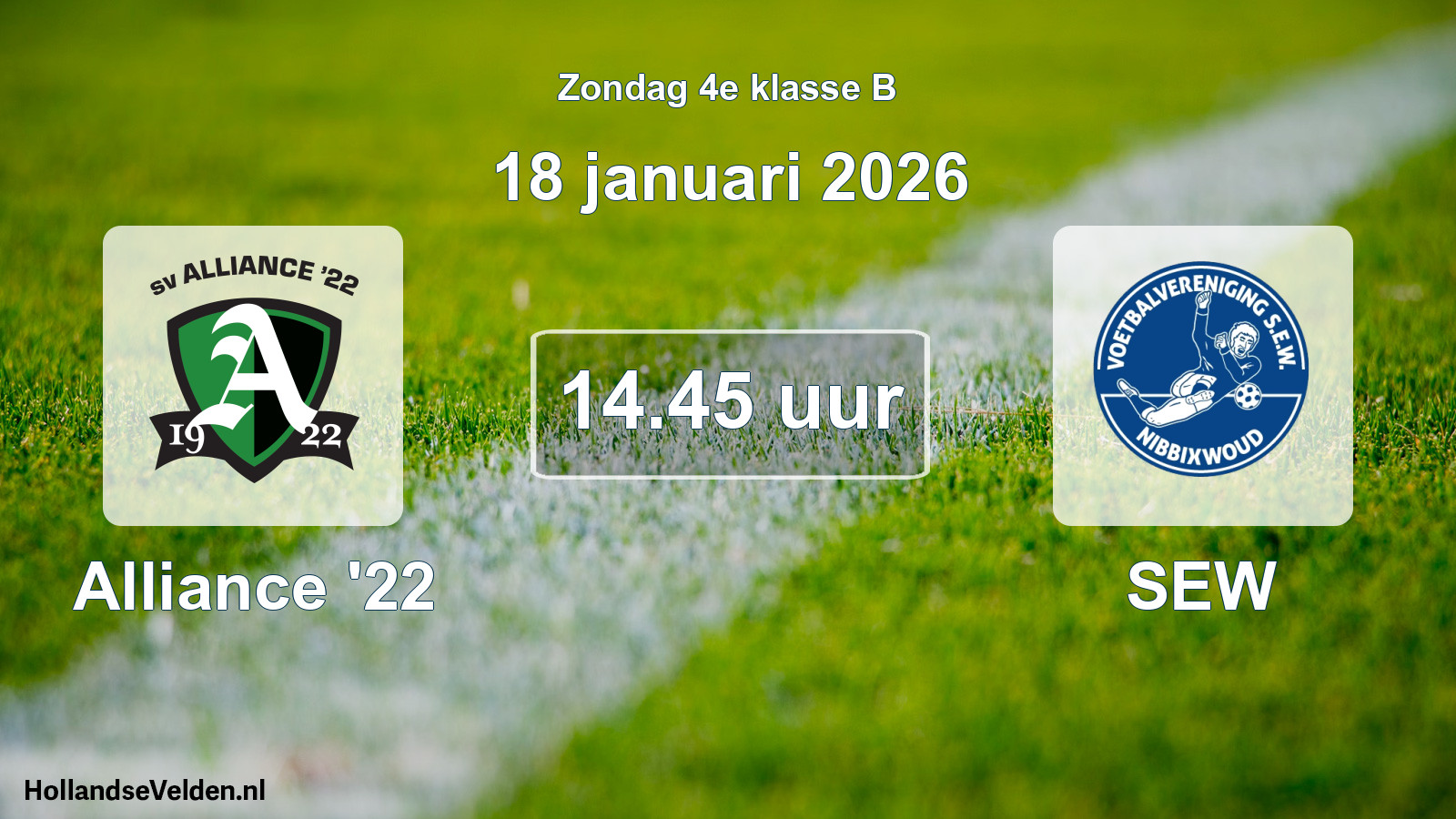 Scheduled Match: Alliance '22 - SEW (18 January 2026)