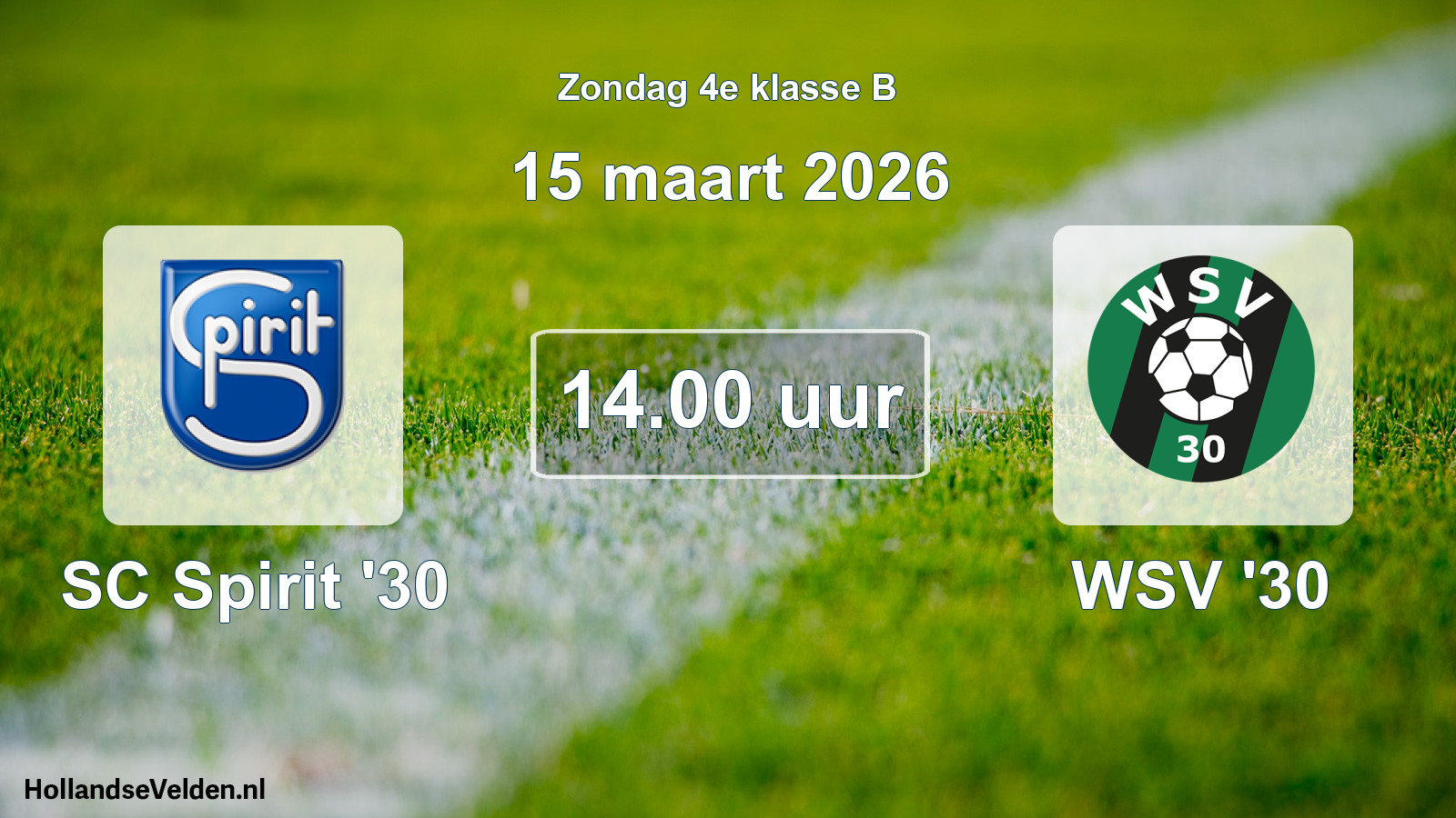 Scheduled Match: SC Spirit '30 - WSV '30 (15 March 2026)