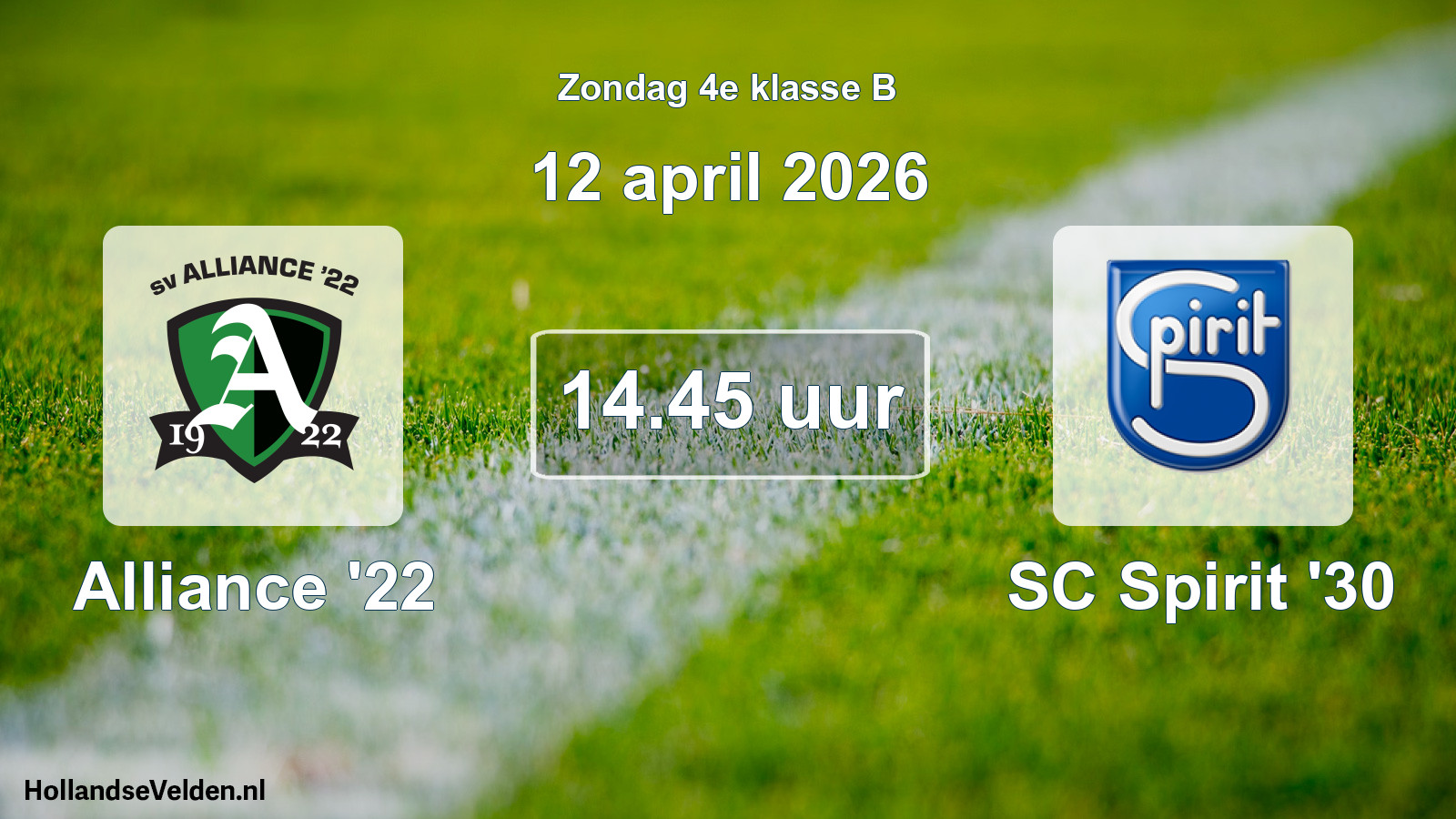 Scheduled Match: Alliance '22 - SC Spirit '30 (12 April 2026)