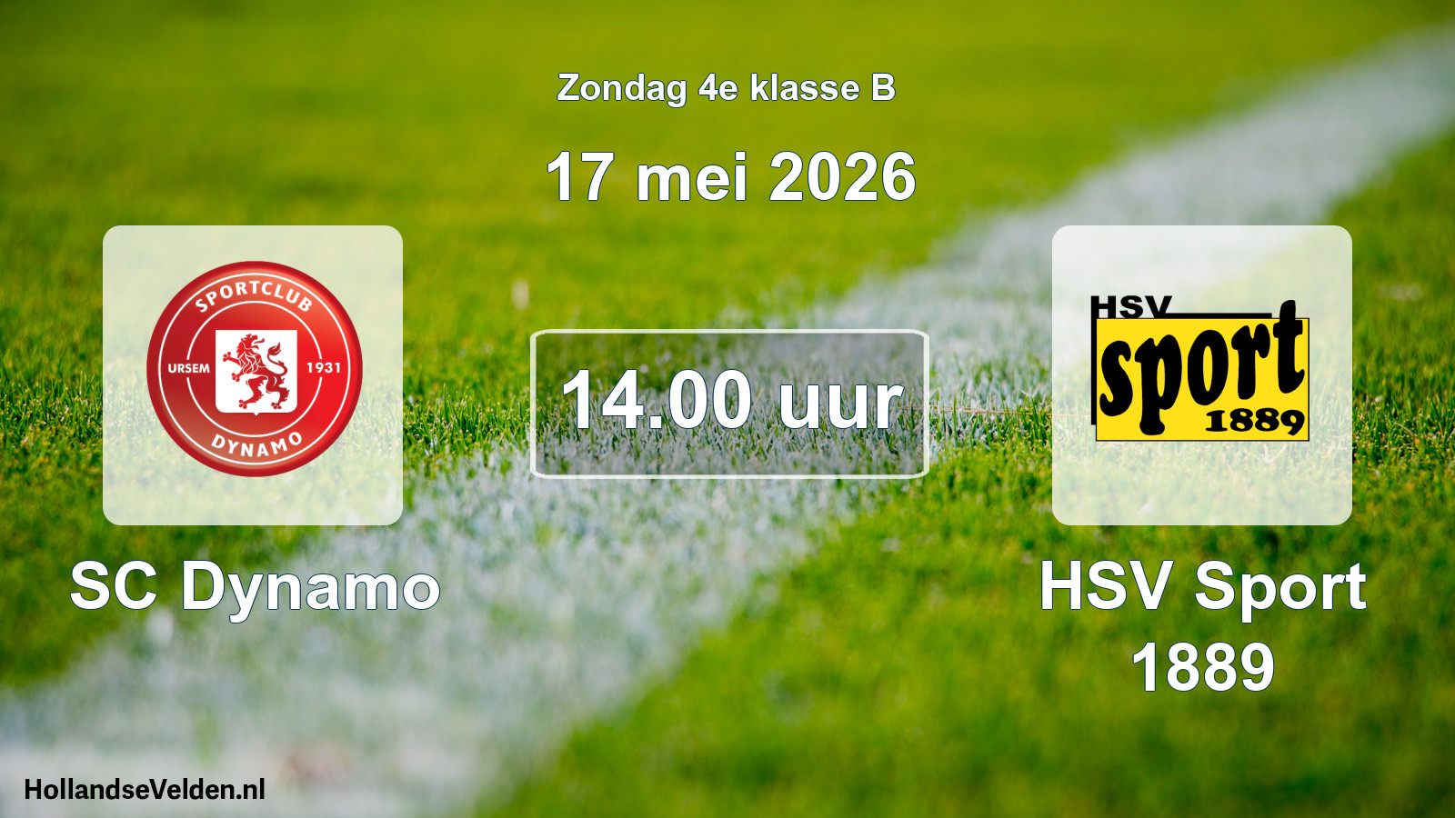 Scheduled Match: SC Dynamo - HSV Sport 1889 (17 May 2026)