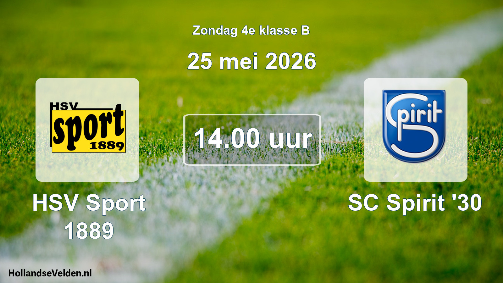 Scheduled Match: HSV Sport 1889 - SC Spirit '30 (25 May 2026)