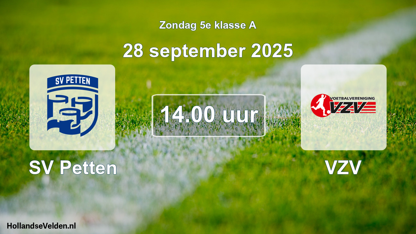 Scheduled Match: SV Petten - VZV (28 September 2025)