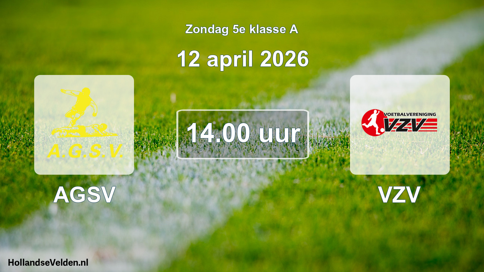 Scheduled Match: AGSV - VZV (12 April 2026)