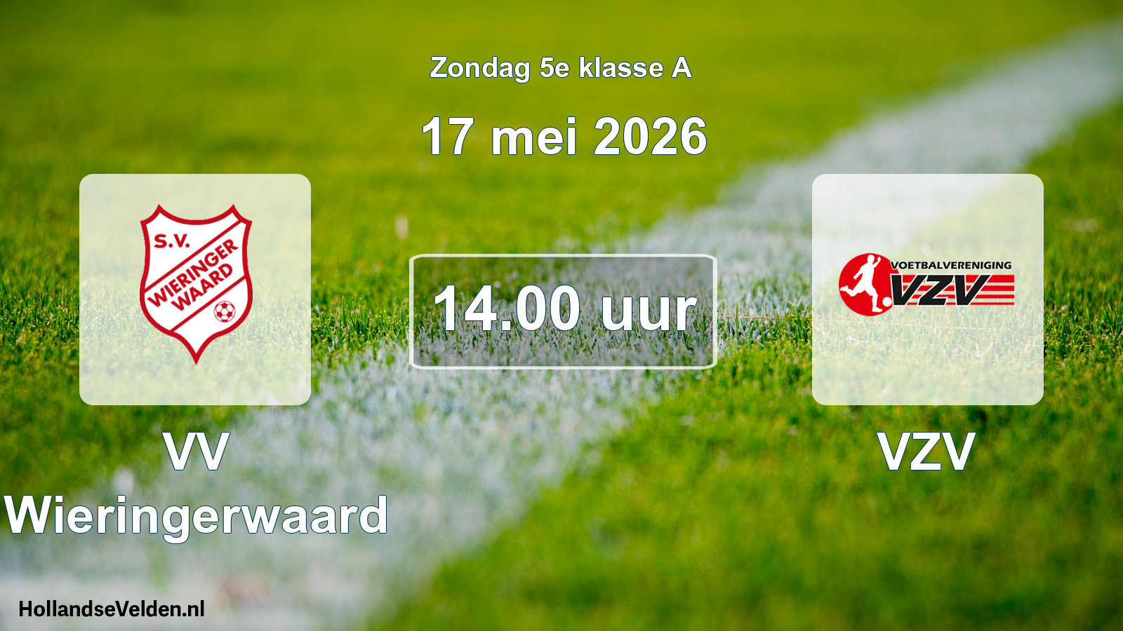 Scheduled Match: VV Wieringerwaard - VZV (17 May 2026)