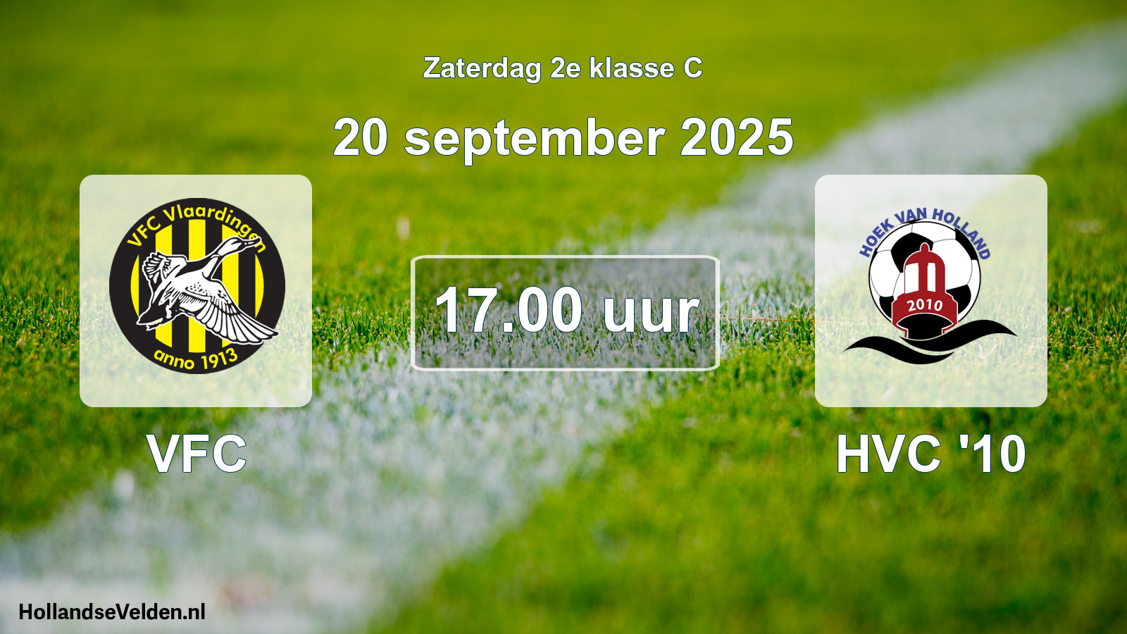 Geplande wedstrijd: VFC - HVC '10 (20 september 2025)