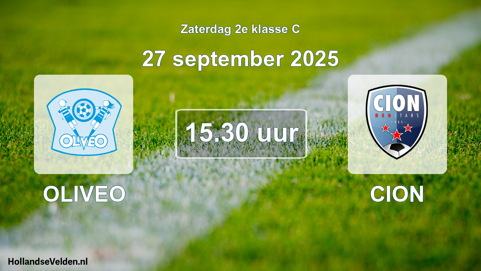 Geplande wedstrijd: OLIVEO - CION (27 september 2025)